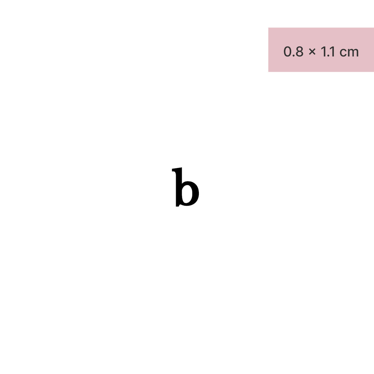 Lettre minuscule : b