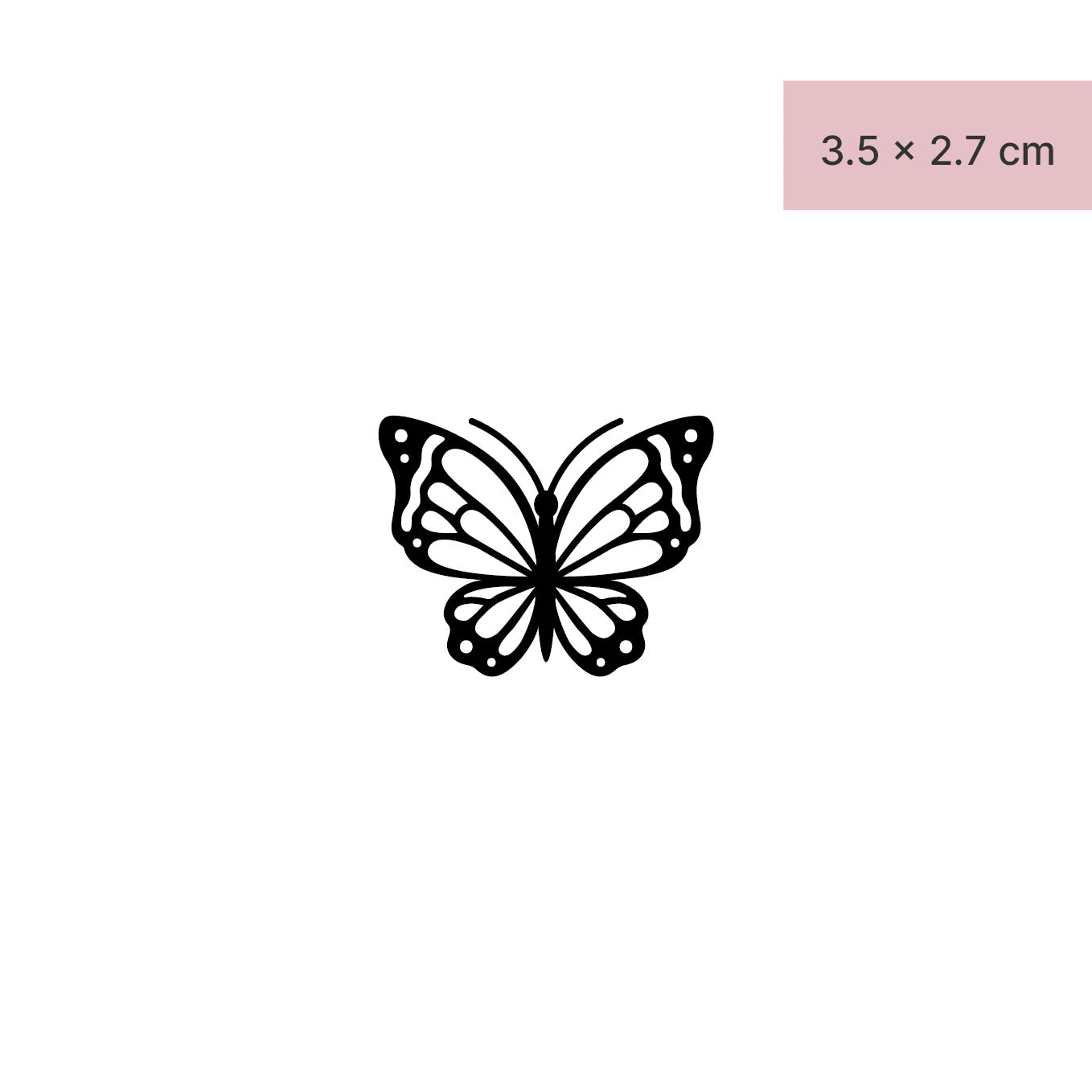 Schöner Schmetterling Tattoo von minink, der Marke für temporäre Tattoos.