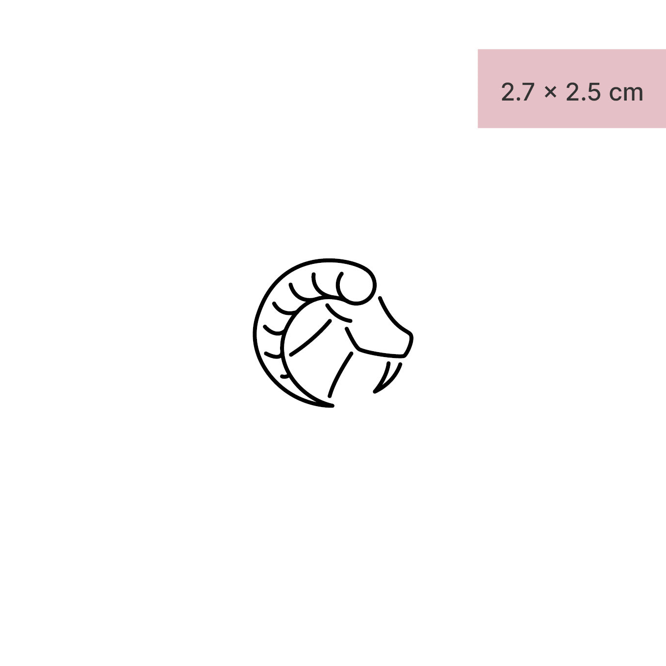 Steinbock Tattoo von minink, der Marke für temporäre Tattoos.