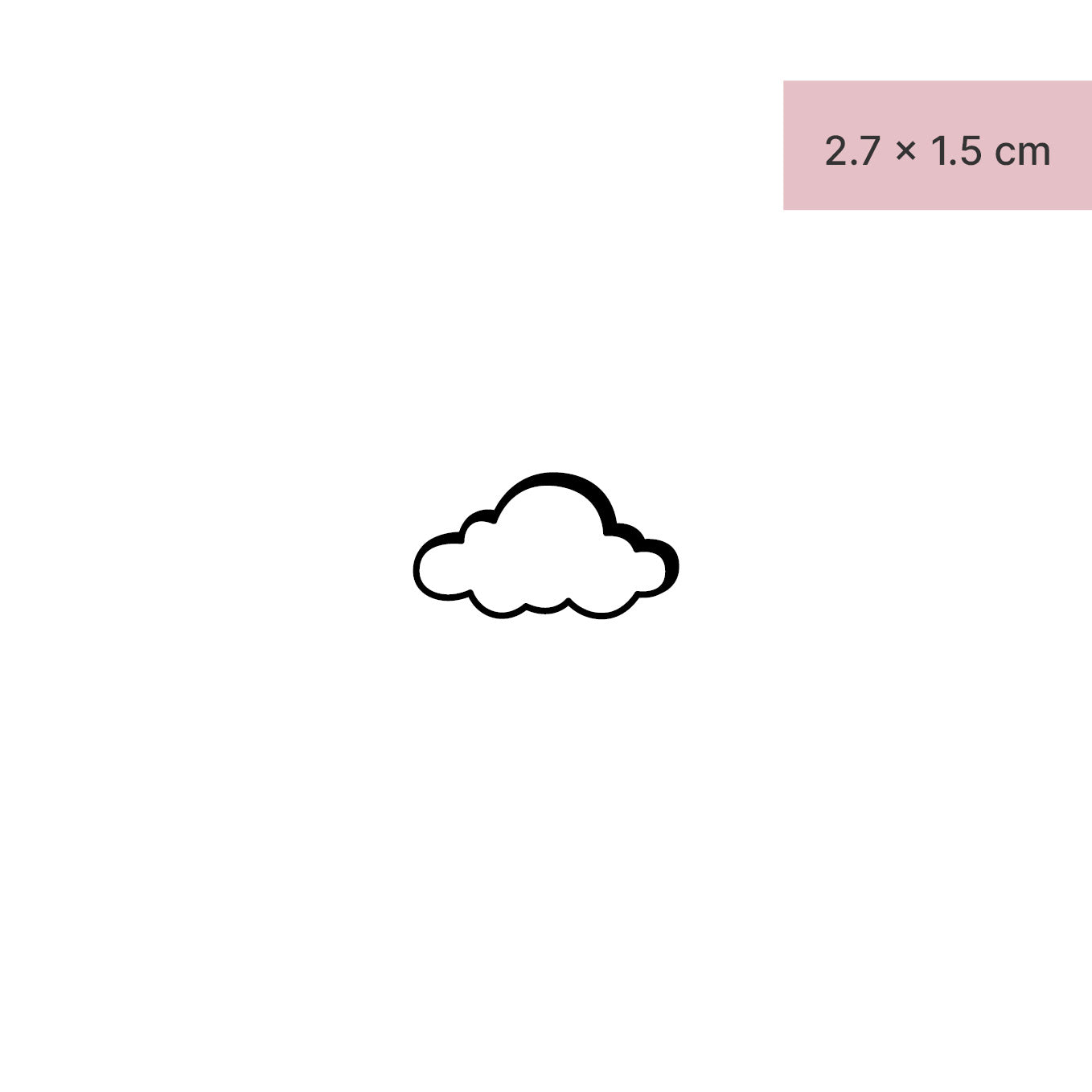 Wolke Tattoo von minink, der Marke für temporäre Tattoos.