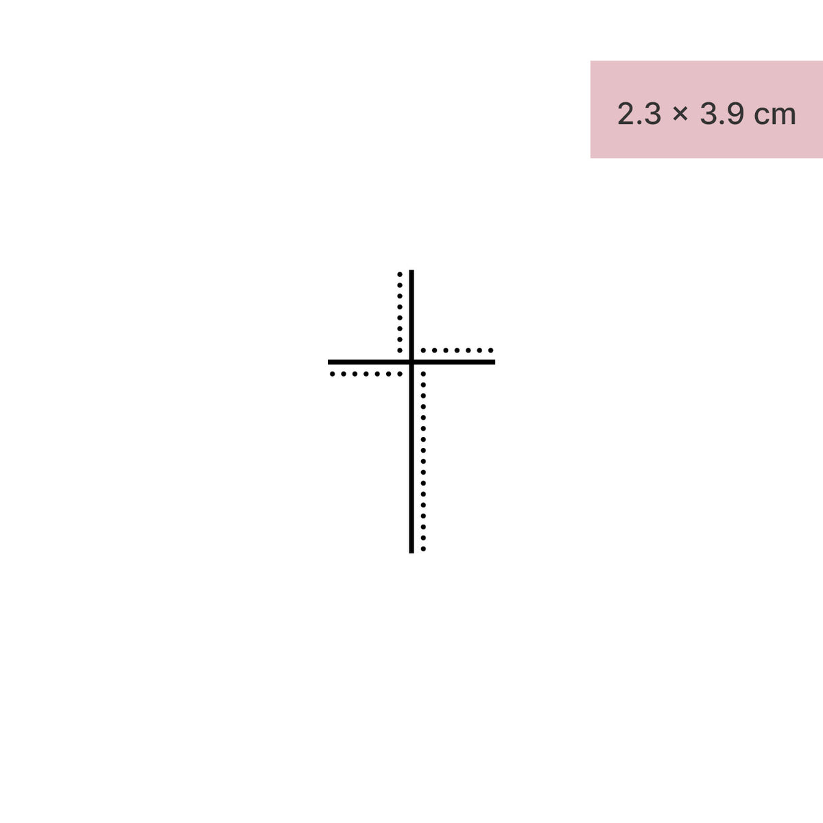 Cross with dots