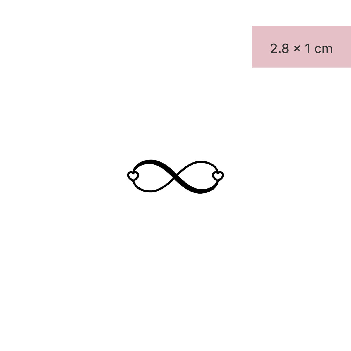 Symbole de l&#39;infini avec des cœurs