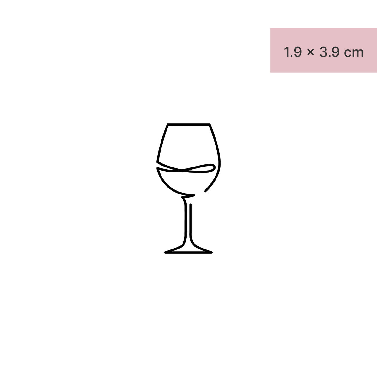 Abstract wine glass
