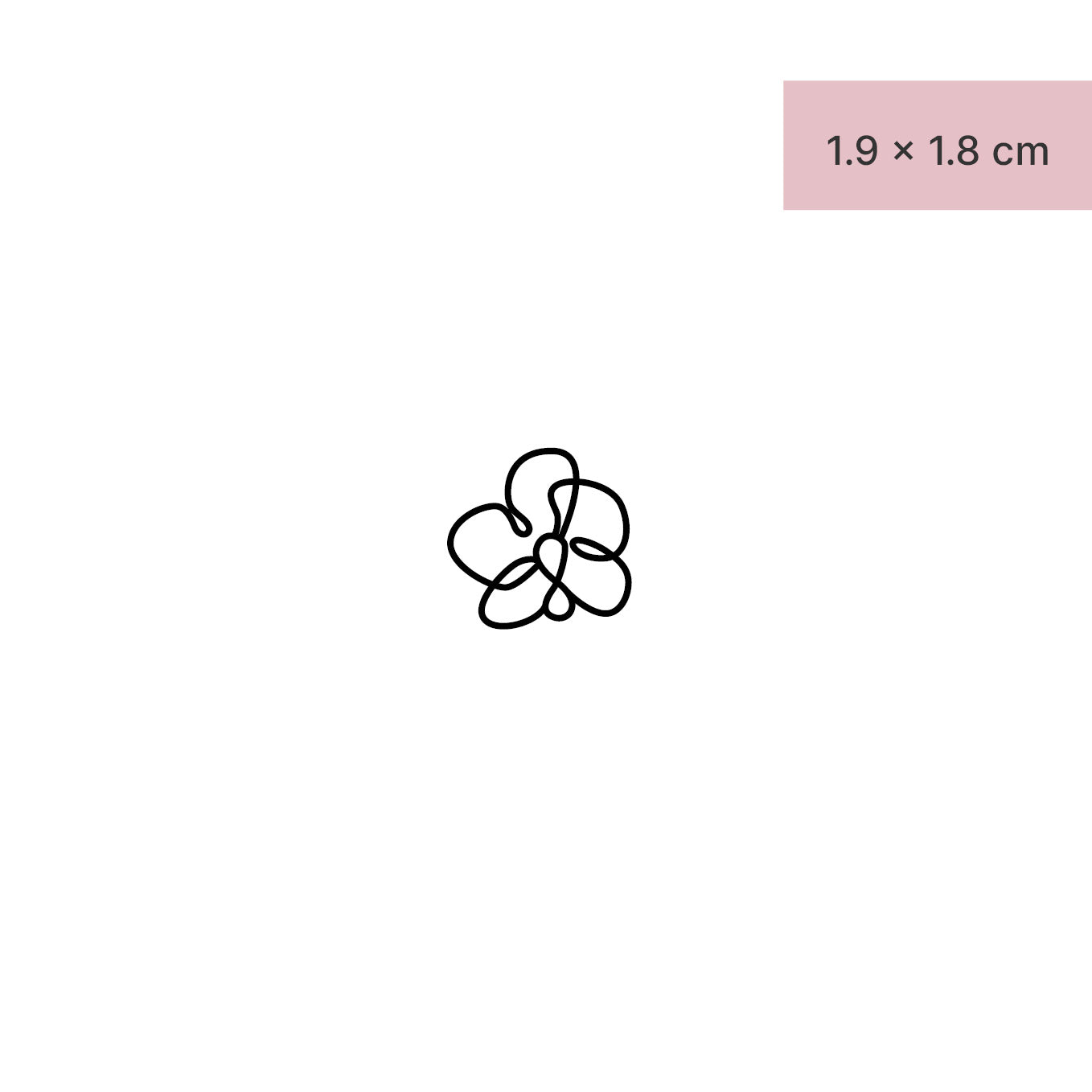 Orchidee künstlerisch Tattoo von minink, der Marke für temporäre Tattoos.