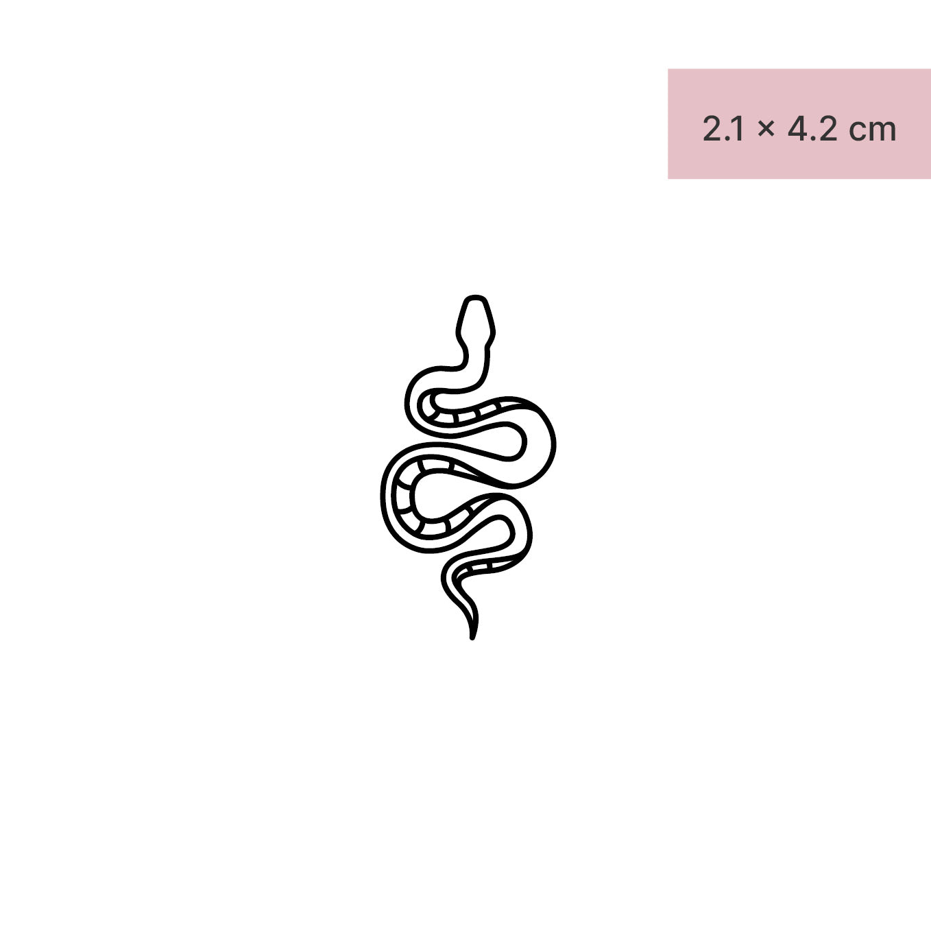 Schlange Tattoo von minink, der Marke für temporäre Tattoos.