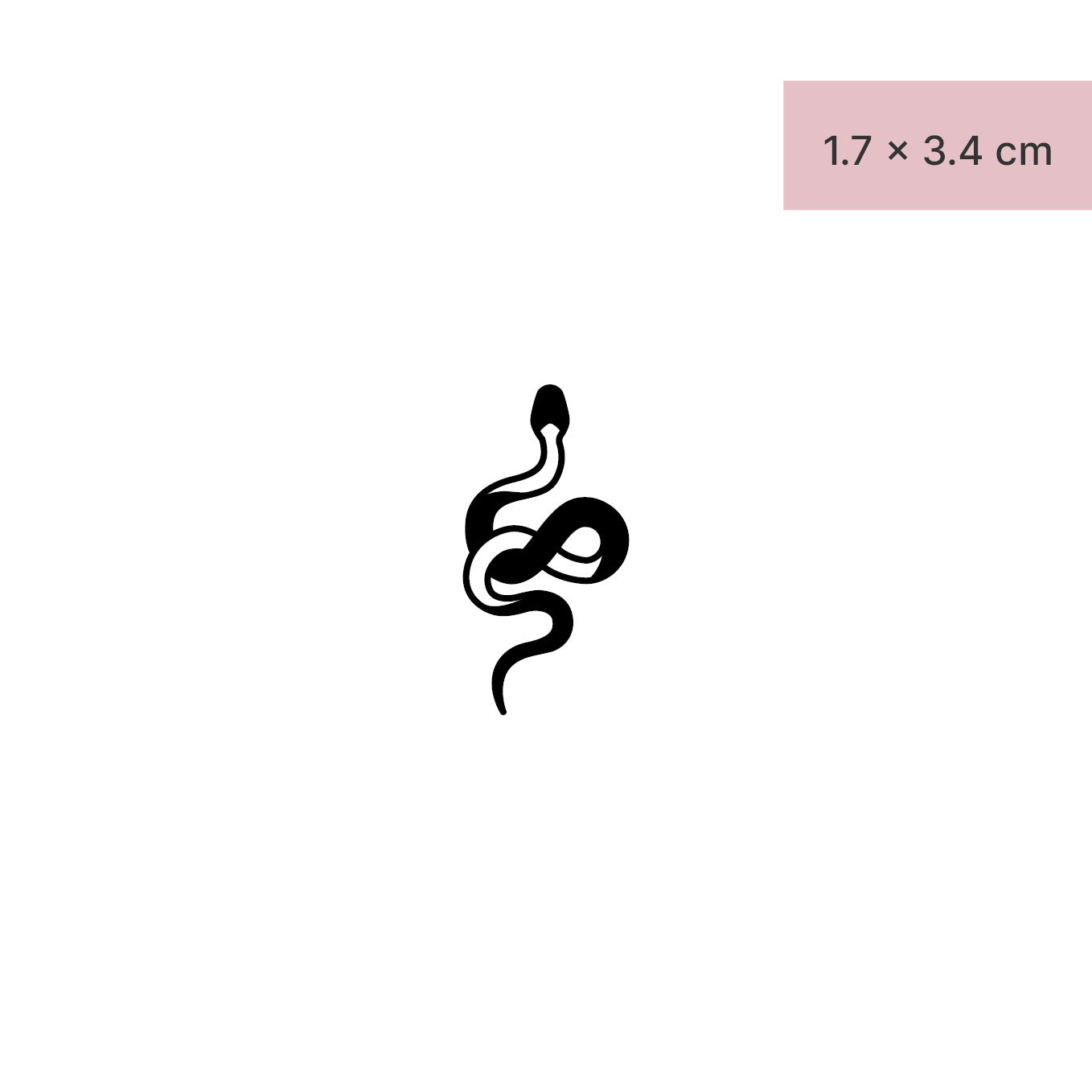 Schlange S&W Tattoo von minink, der Marke für temporäre Tattoos.