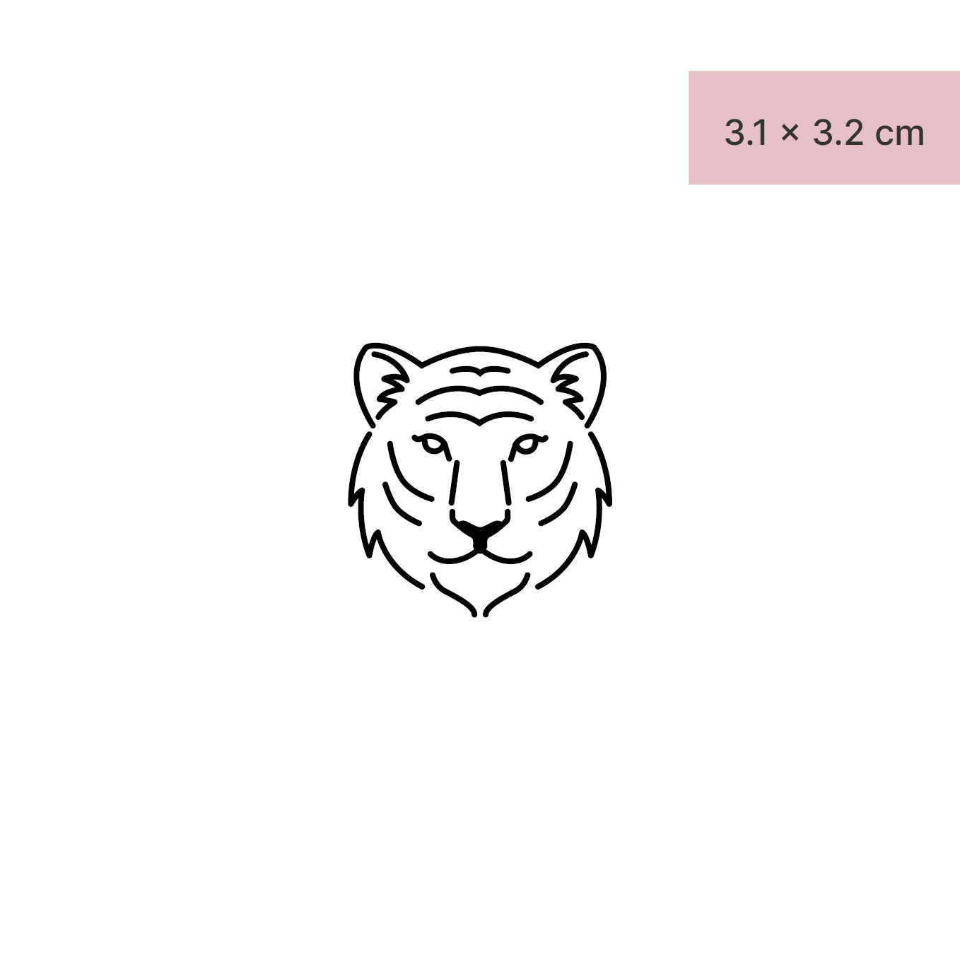 Tiger Tattoo von minink, der Marke für temporäre Tattoos.