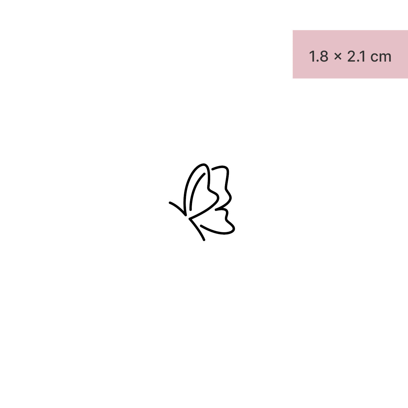 Zarter Schmetterling Tattoo von minink, der Marke für temporäre Tattoos.