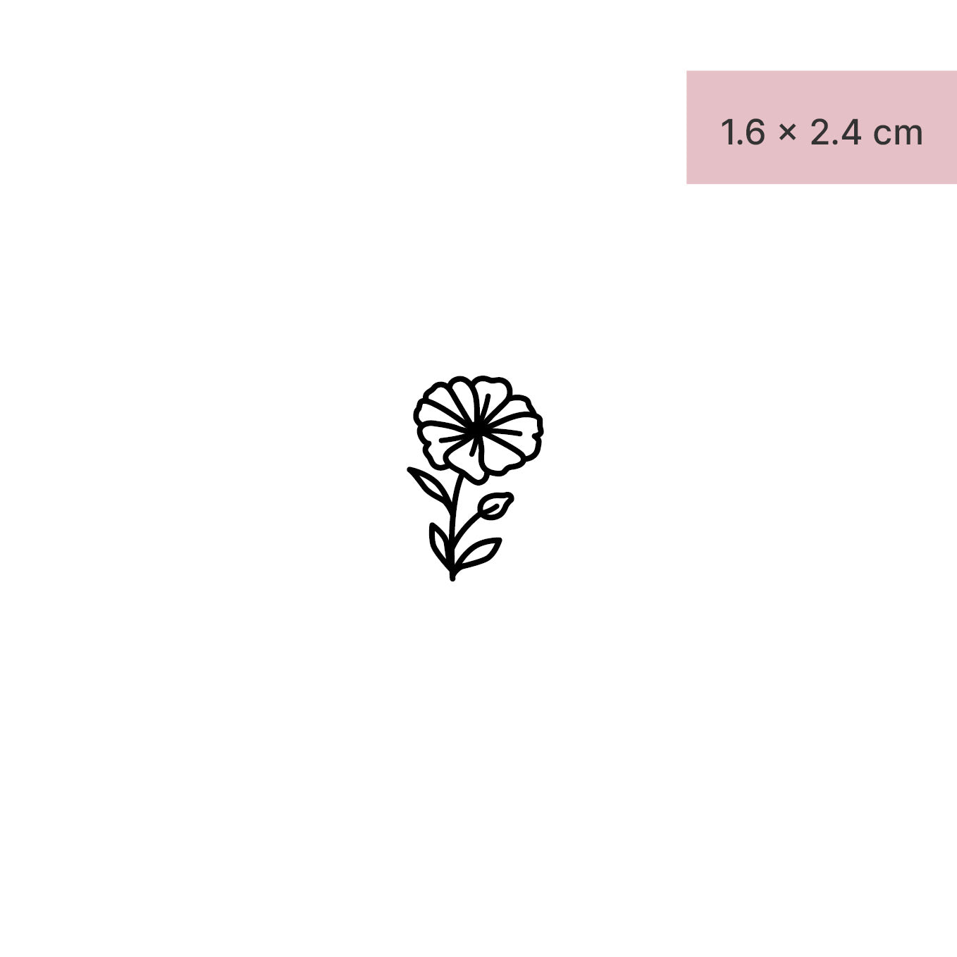 Blume Tattoo von minink, der Marke für temporäre Tattoos.