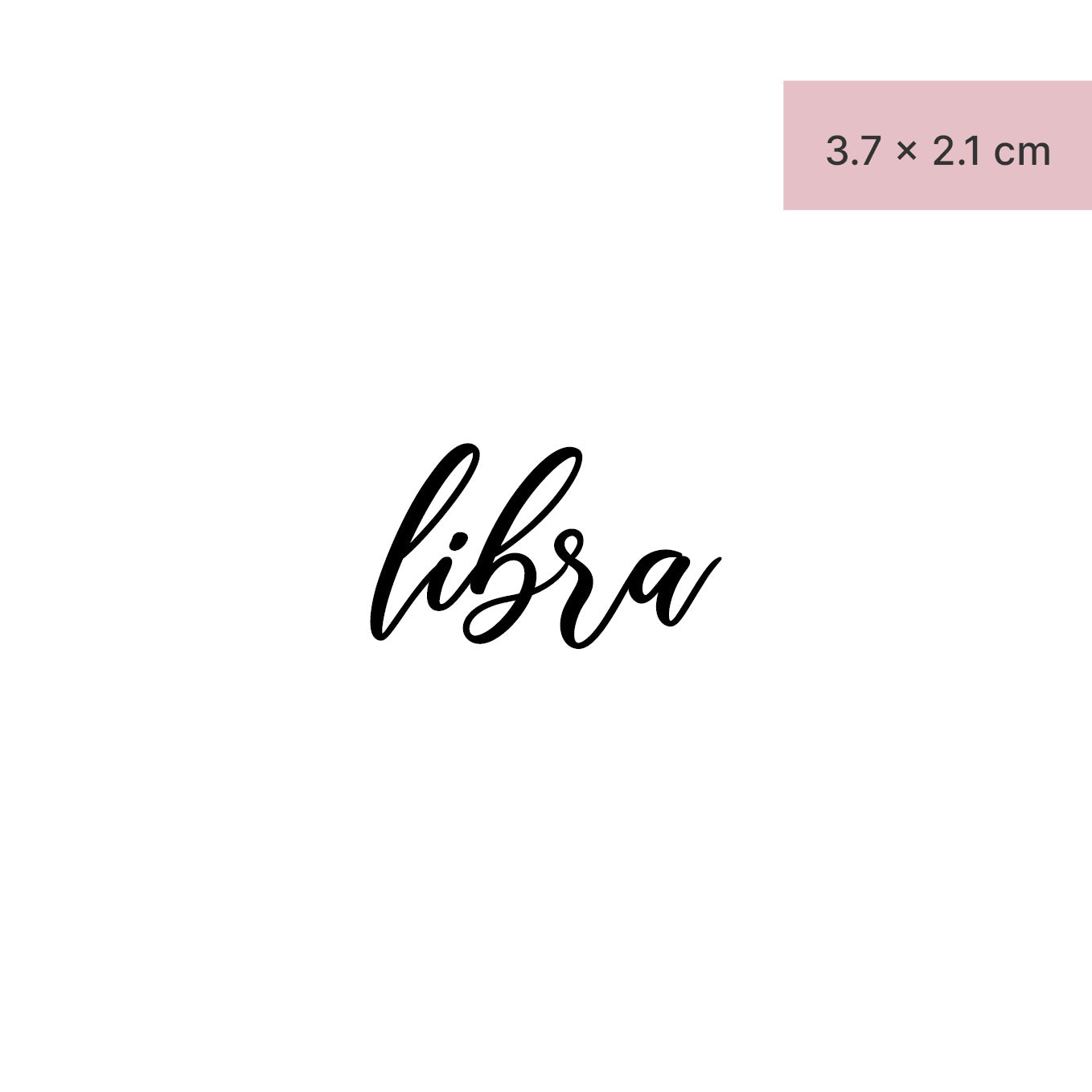 libra Tattoo von minink, der Marke für temporäre Tattoos.