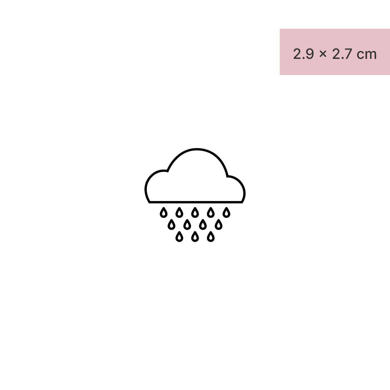 Regenwolken Tattoo von minink, der Marke für temporäre Tattoos.