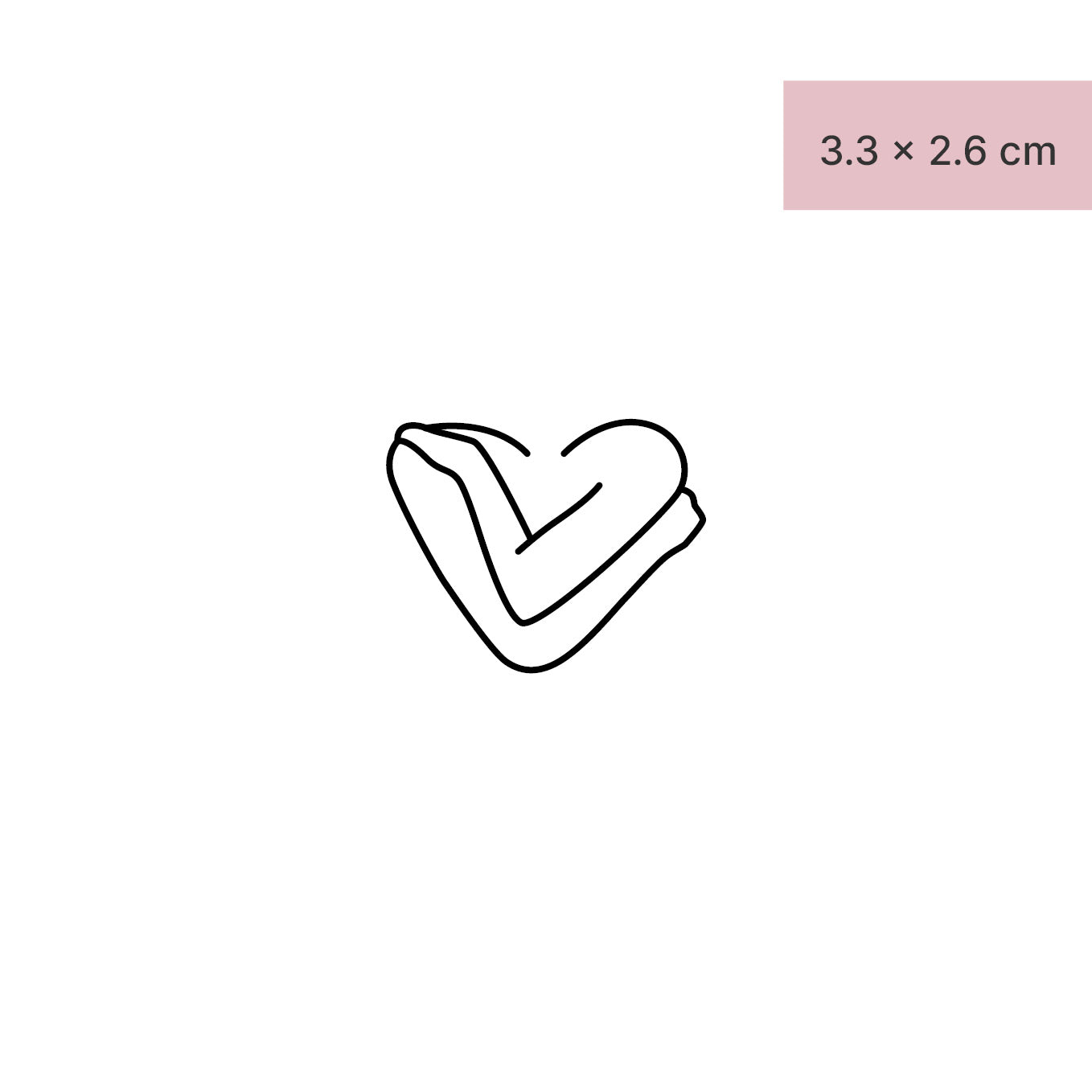 Selbstliebe Tattoo von minink, der Marke für temporäre Tattoos.