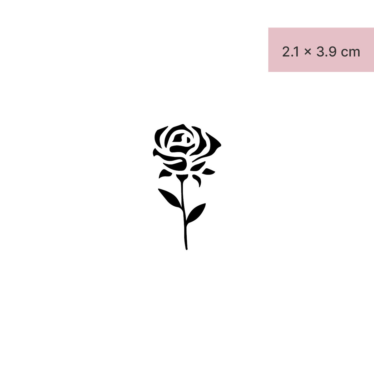 Abstract rose filled in